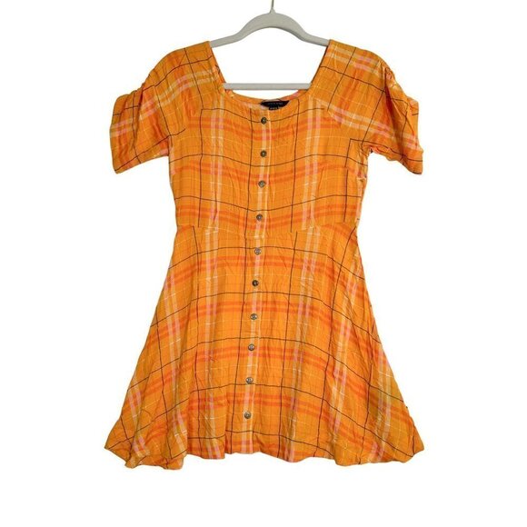 NWOT Tommy Hilfiger Girls' Short Sleeve Dress with Square Neckline Sz M 8/10 - Picture 1 of 6